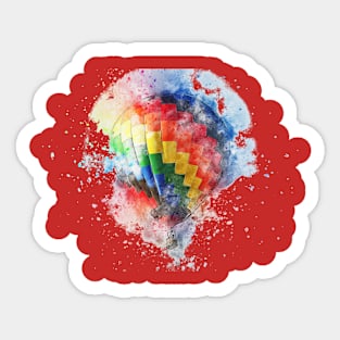 Balloon plane art Sticker